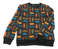 Černo-barevná vzorovaná mikina s logy Levi´s