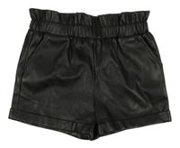 Černé koženkové kraťasy Primark