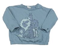 Modrá mikina so zvieratkami Next