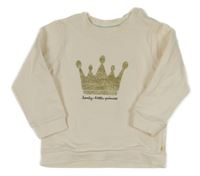 Béžová mikina s korunkou H&M