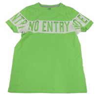 Svetlozelené tričko s nápisom Yigga