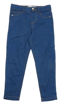 Tmavomodré teplákové skinny rifle Jeff&CO