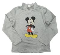 Šedé triko s Mickeym 