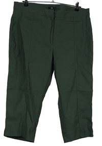 Dámské khaki capri kalhoty C&A