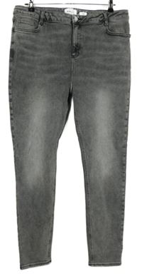 Dámske sivé šisované disco rifle New Look