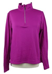 Dámská purpurová sportovní funkční mikina Tchibo 