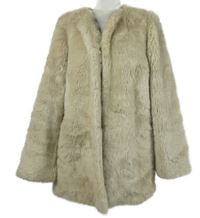 Dámský béžový kožešinový kabát  Cath Kidston 