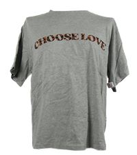 Nové - Pánske sivé tričko s nápisom