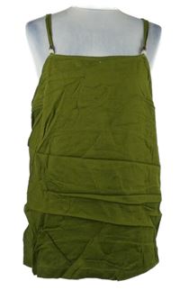 Dámský khaki lněný top 