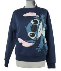Nové - Dámska tmavomodrá oversized mikina so Stitchem Primark