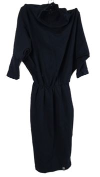 Dámské tmavomodré teplákové šaty 