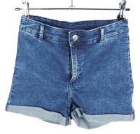 Dámské modré riflové kraťasy H&M