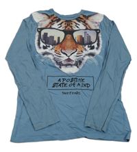 Modré tričko s tigrom C&A