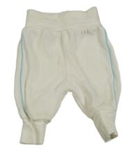 Bílé sametové tepláky s proužkem C&A