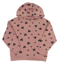 Ružová mikina so sdíčky a kapucňou Primark