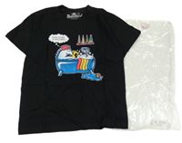 Nové - Černé tričko s obrázkem 