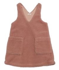 Ružové huňaté podšité šaty Next