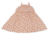 Svetloružové šaty s melónmi Staccato