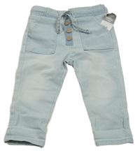 Nové - Svetlomodré rifle s nápisom so cute