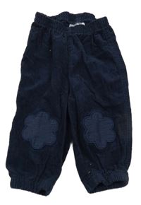 Tmavomodré menšestrové nohavice