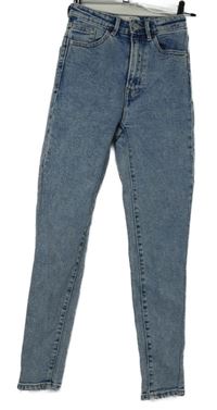 Dámske svetlomodré mom slim rifle Stradivarius vel. 32