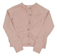 Svetloružový žíhaný prepínaci sveter Next