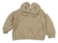 Béžová mikina s ozdobným límečkem George