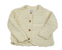 Vanilkový perforovaný prepínaci sveter F&F