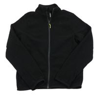 Čierna fleecová funkčná prepínaci mikina Quechua