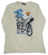 Smetanové triko s kolem Gatonegro