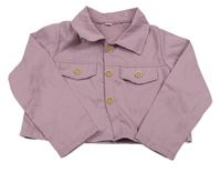 Fialová ľahká crop bunda