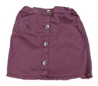 Fialová plátenná prepínaci sukňa