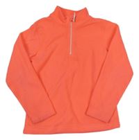 Neónově korálová fleecová funkčná mikina MOUNTAIN WAREHOUSE