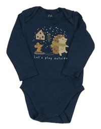 Tmavomodré body s ježkem C&A