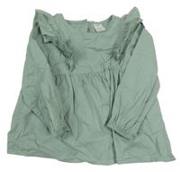 Světlekhaki halenka s volánky H&M