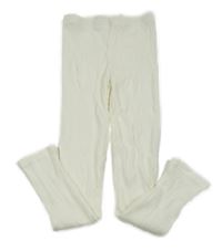 Biele rebrované legíny SHEIN