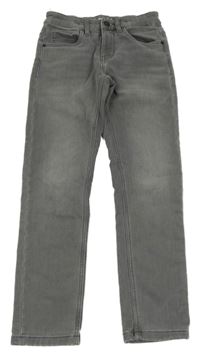 Šedé teplákové slim rifle