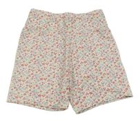 Biele kvietkovane kraťasy LEIGH TUCKER