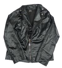 Černý lesklý křivák s potiskem Grease
