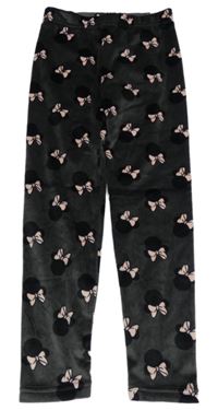 Tmavošedé sametové legíny s Minnií Disney