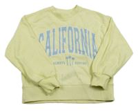 Žltá mikina s nápisom Zara