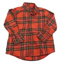 Červeno-barevná kostkovaná flanelová košile Next 