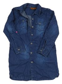 Tmavomodré riflové šaty CoolClub