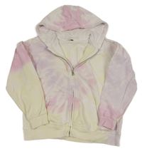 Farebná batikovaná prepínaci mikina s kapucňou George