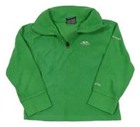 Zelená funkčná fleecová mikina s logom Trespass