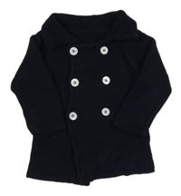 Tmavomodrý prepínaci sveter s golierikom Alan