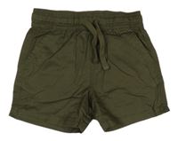 Hnedé plátenné kraťasy Primark