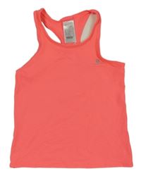 Neónově ružový športový top s potlačou Decathlon