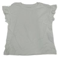 Biele tričko s volánikmi Primark