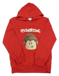 Červená mikina Roblox s kapucňou